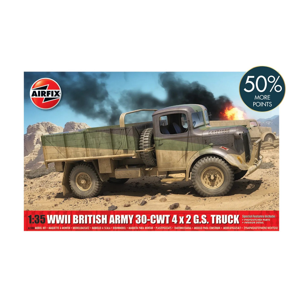 Camion WW2 British Army 30-cwt 4x2 GS Truck maquette 1/35 AIRFIX