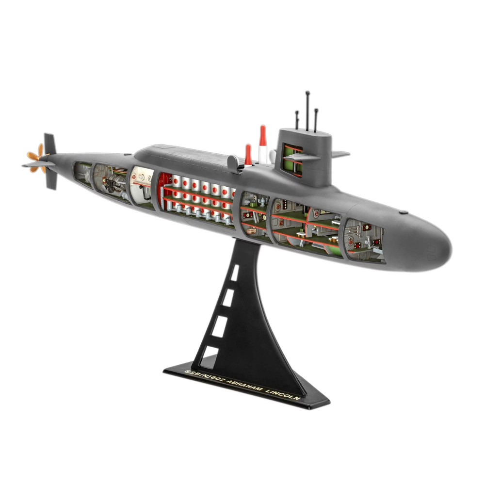 Sous-marin USA lance-missiles SSB Abraham Lincoln avec intérieur 1/253 REVELL