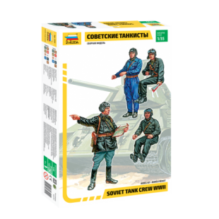 Equipage Char russe WW2 Tank crew WWII 1/35 ZVEZDA