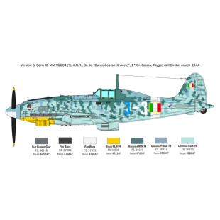 Macchi MC 205 Veltro avion Italie WW2 maquette  1/32 ITALERI