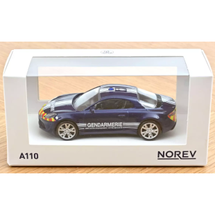 Alpine A110 Bleu Gendarmerie 2017 miniature 1/43 NOREV jet car