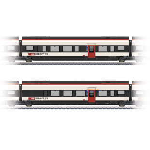 Autorail électrique Voitures de complément coffret 3 RABe 501 Giruno SBB CFF 1/87 HO MARKLIN