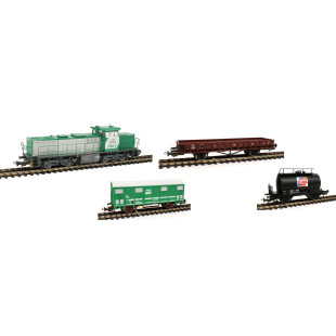 Coffret de départ analogique marchandise loco G1206 + 2 wag. SNCF HO 1/87 PIKO