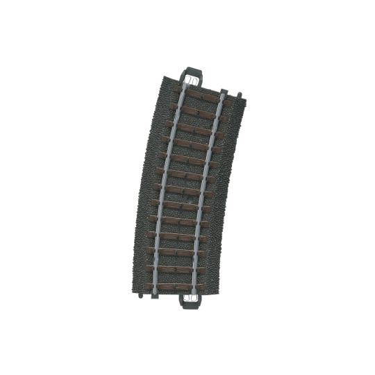 VOIE Rail Elément de voie courbe rayon R1 360 mm / 15° HO 1/87 MARKLIN