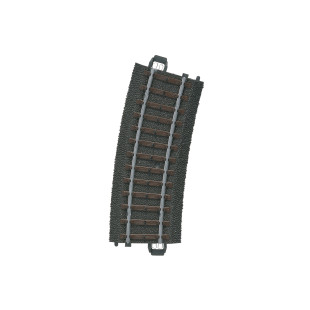 VOIE Rail Elément de voie courbe rayon R1 360 mm / 15° HO 1/87 MARKLIN