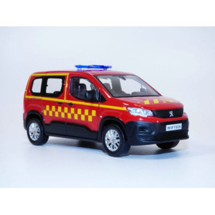 Peugeot Rifter Pompiers carrés jaunes 2019 1/43 NOREV