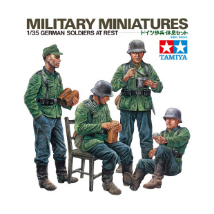 Soldats allemands au repos WW2 maquette 1/35 TAMIYA
