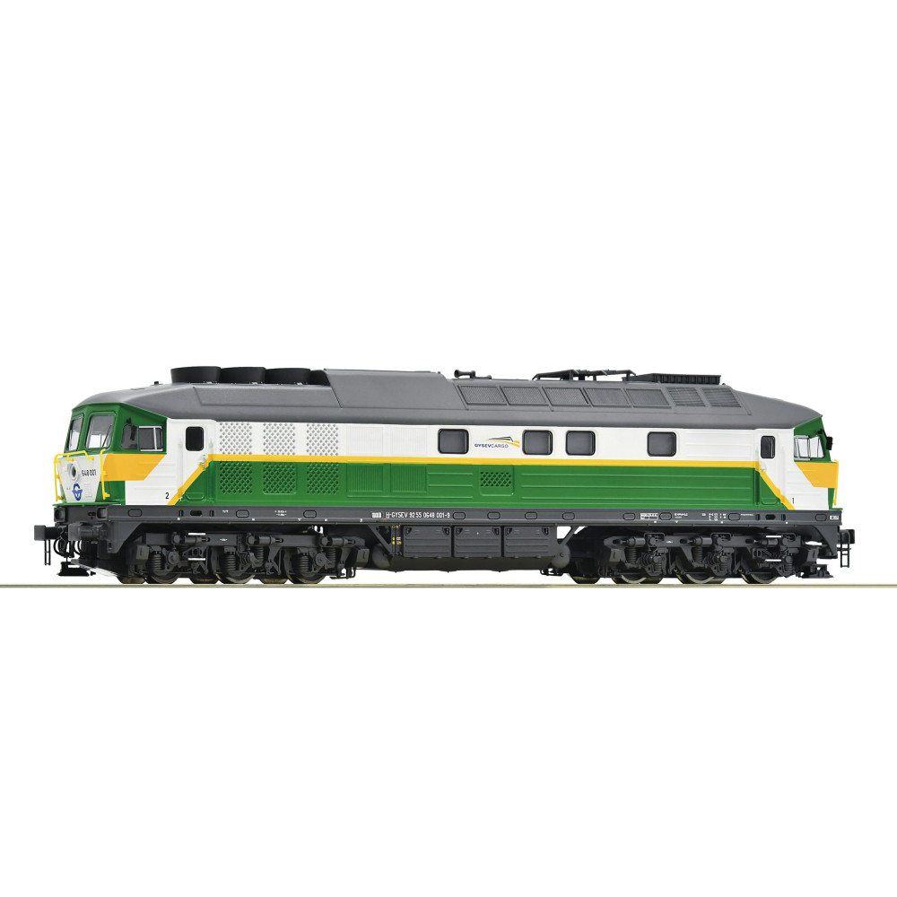 Locomotive DIESEL Digital SON CC série 648 GYSEV ex 233 «Ludmilla»1/87 HO ROCO