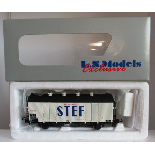 Wagon couvert isotherme frigo SNCF Hl "STEF" essieux 1/87 HO LS Models
