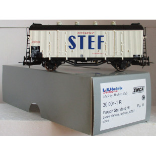 Wagon couvert isotherme frigo SNCF Hl "STEF" essieux 1/87 HO LS Models