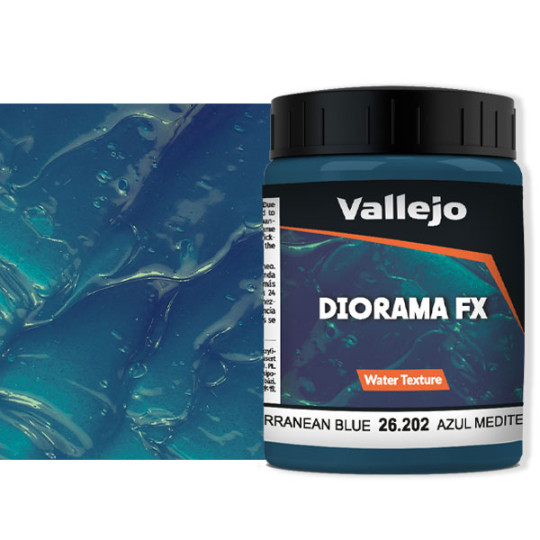 Eaux Bleu Méditerranéen - Mediterranean blue GEL 200ml VALLEJO PRINCE AUGUST