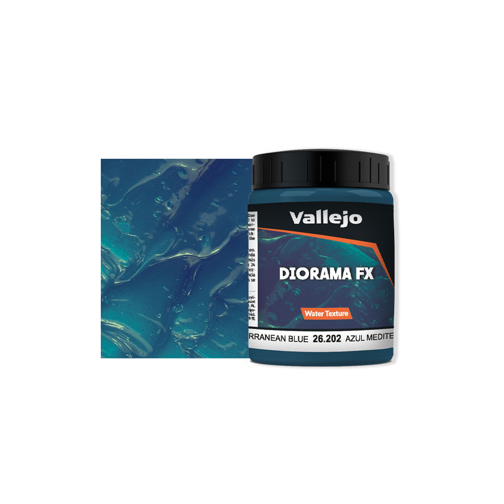 Eaux Bleu Méditerranéen - Mediterranean blue GEL 200ml VALLEJO PRINCE AUGUST