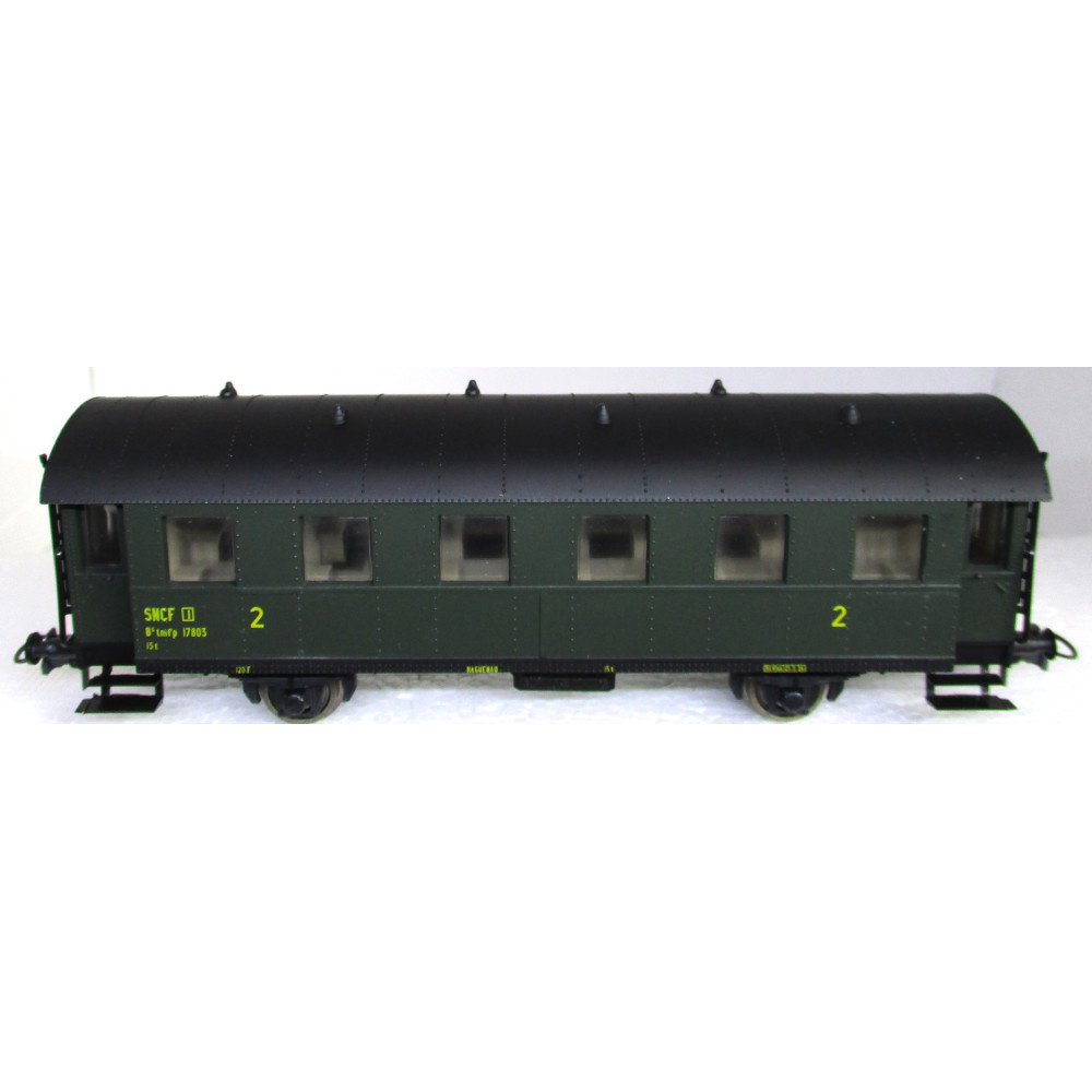 Voiture SNCF B6 2cl essieux "boite à tonnerre" HO 1/87 SACHSENMODELLE