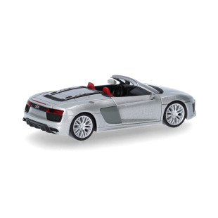 AUDI R8 V10 Spyder Argent Ice Silver 1/87 HERPA