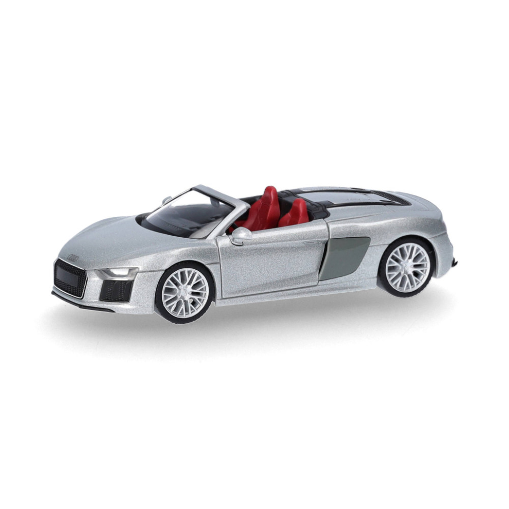 AUDI R8 V10 Spyder Argent Ice Silver 1/87 HERPA
