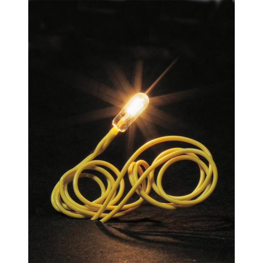 Eclairage blanc chaud 3 Ampoules miniatures cablées 1/87 HO FALLER