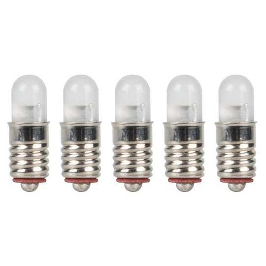 Eclairage 5 Ampoules culots à vis LED blanc chaud 1/87 HO FALLER