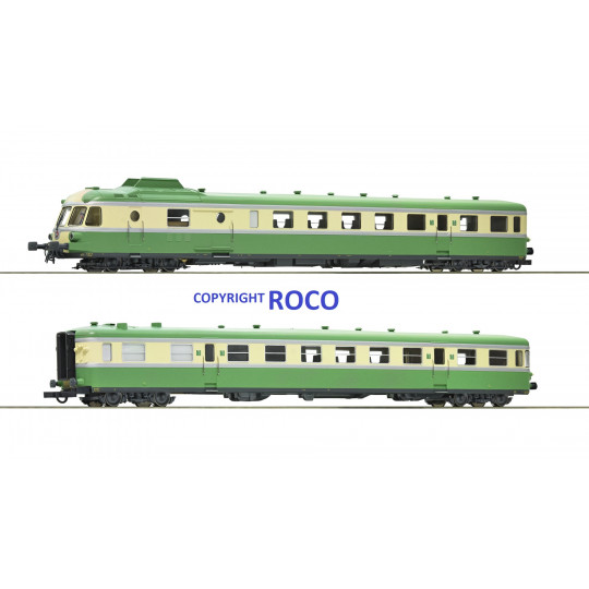 Autorail analogique X 2700 RGP SNCF "lezard vert" 1/87 HO ROCO