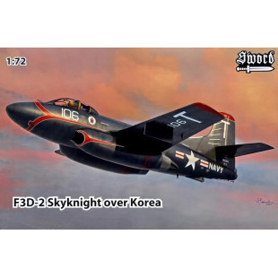 Douglas F3D-2 Skynight US Navy Corée maquette avion 1/72 SWORD
