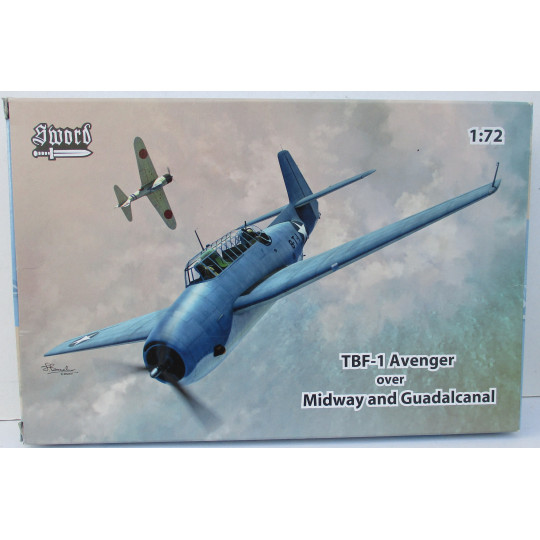 Grumman TBF-1 Avenger US Navy Midway maquette avion 1/72 SWORD