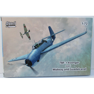 Grumman TBF-1 Avenger US Navy Midway maquette avion 1/72 SWORD