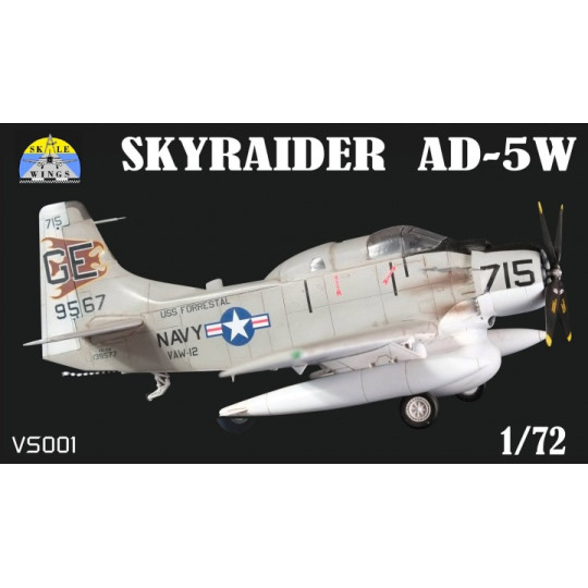 Douglas AD-5W Skyraider US Navy  maquette avion 1/72 SKALE WINGS