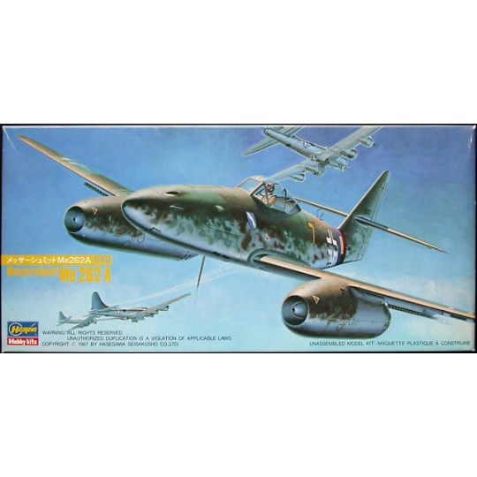 Messerschmitt Me 262 A maquette 1/72 HASEGAWA