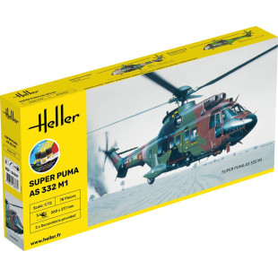 Hélicoptère Super Puma AS 332 M1 maquette starter kit 1/72 HELLER