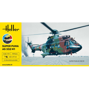 Hélicoptère Super Puma AS 332 M1 maquette starter kit 1/72 HELLER