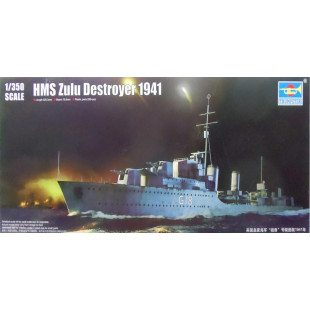 Navire Destroyer HMS ZULU GB WWII maquette 1/350 TRUMPETER