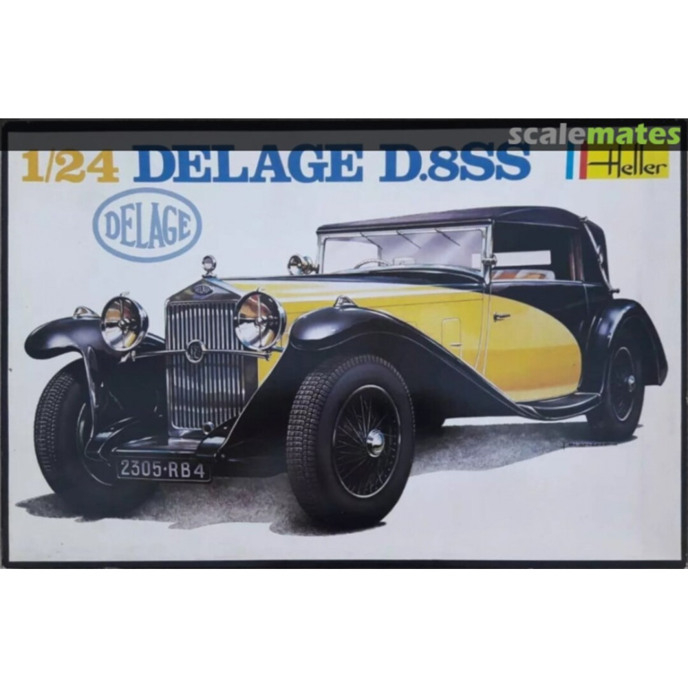 Automobile Delage D.8SS maquette 1/24 HELLER