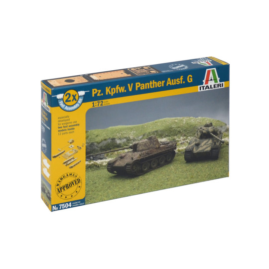 Char tank Panther Sd.Kfz.171 ausf.G SET 2 maquettes 1/72 ITALERI
