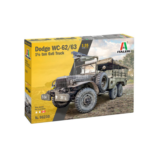 Camion US Dodge 6x6 WC-62/63 WW2 maquette 1/35 ITALERI