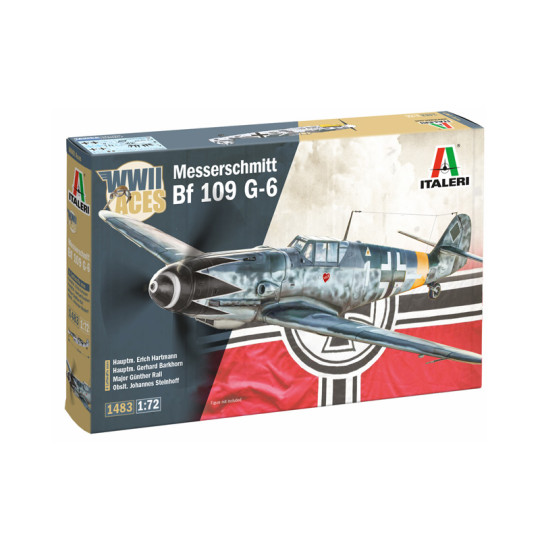 Messerschmitt WW2 Allemagne Aces Bf 109 G-6 maquette 1/72 ITALERI