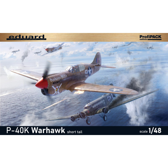 Curtiss P-40K Warhawk short tail maquette 1/48 EDUARD ProfiPACK