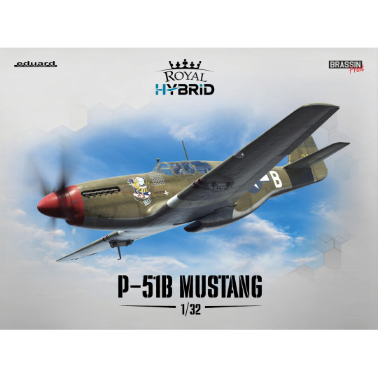 North American P-51B Mustang 1/32 maquette EDUARD Hybrid Edition