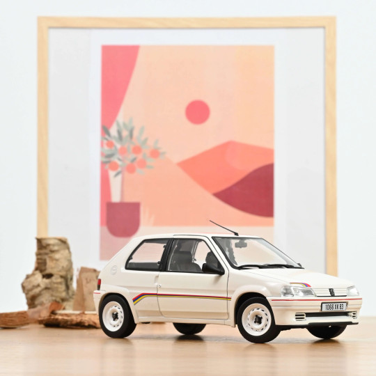 Peugeot 106 Rally 1.3 1993 Blanc White miniature 1/18 NOREV