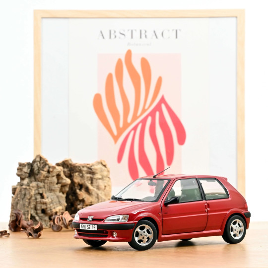 Peugeot 106 S16 1998 Rouge Lucifer Diablo Red miniature 1/18 NOREV