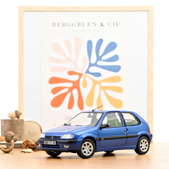 CITROEN Saxo VTS 1996 Bleu Poseidon Blue miniature 1/18 NOREV