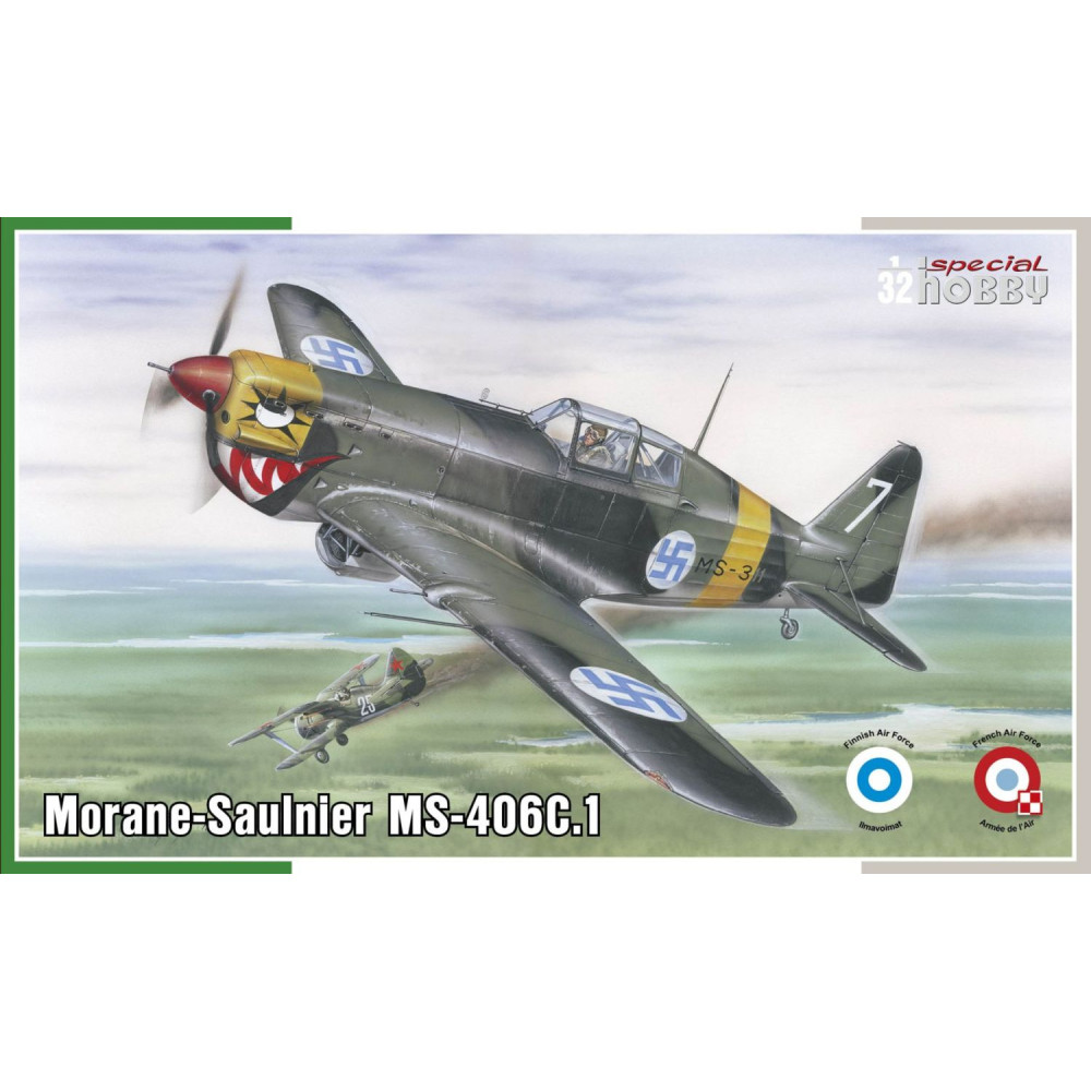 Morane-Saulnier MS-406C.1 maquette 1/32 SPECIAL HOBBY Hi-Tech