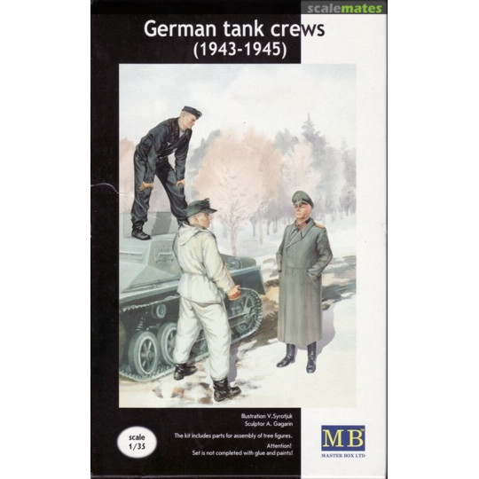 Equipage de char allemand 1943-1945 maquette figurine 1/35 MasterBox