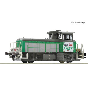 Loco Diesel Y 8000 8208 SNCF Fret Digital SON HO 1/87 ROCO