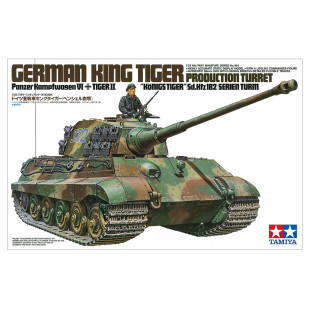 Char WW2 KING TIGER allemand tourelle Henschel maquette 1/35 TAMIYA