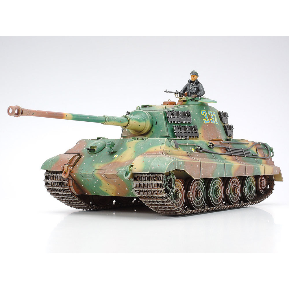Char WW2 KING TIGER allemand tourelle Henschel maquette 1/35 TAMIYA