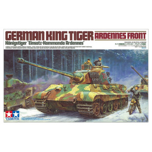 Char tank allemand WW2 KING TIGER Henschel Ardennes maquette 1/35 TAMIYA