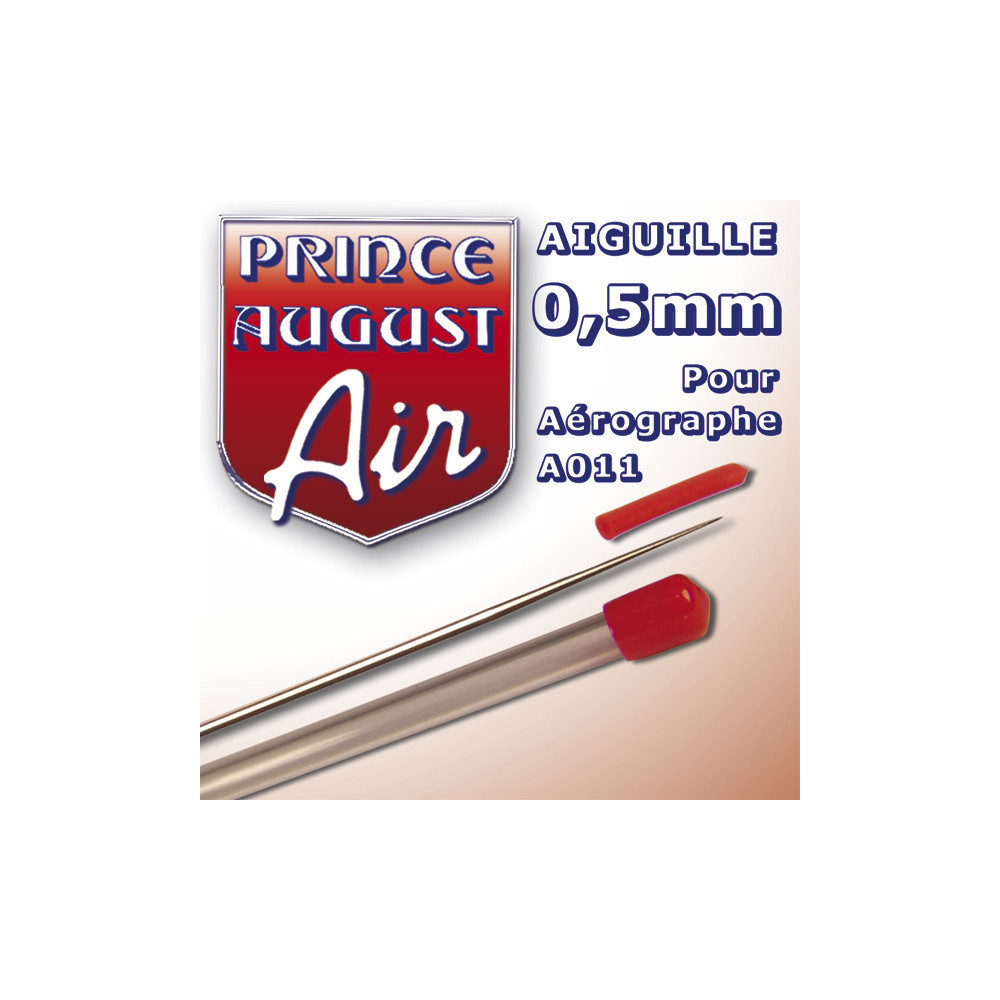 AIGUILLE 0,5 mm POUR AEROGRAPHE A011 PRINCE AUGUST