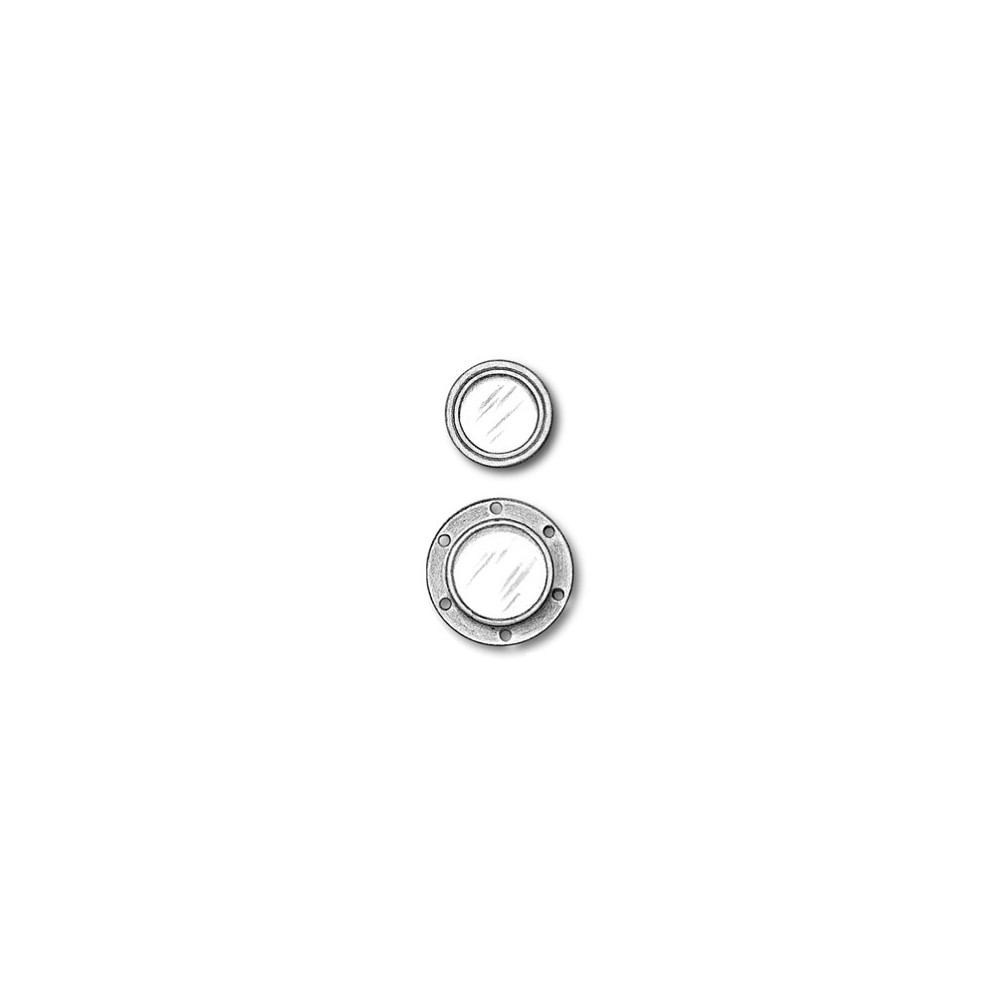 HUBLOTS LAITON AVEC VITRE 7mm AMATI