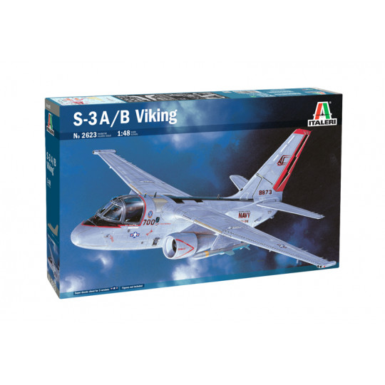 Lockheed S-3 A/B VIKING US Navy maquette 1/48 ITALERI