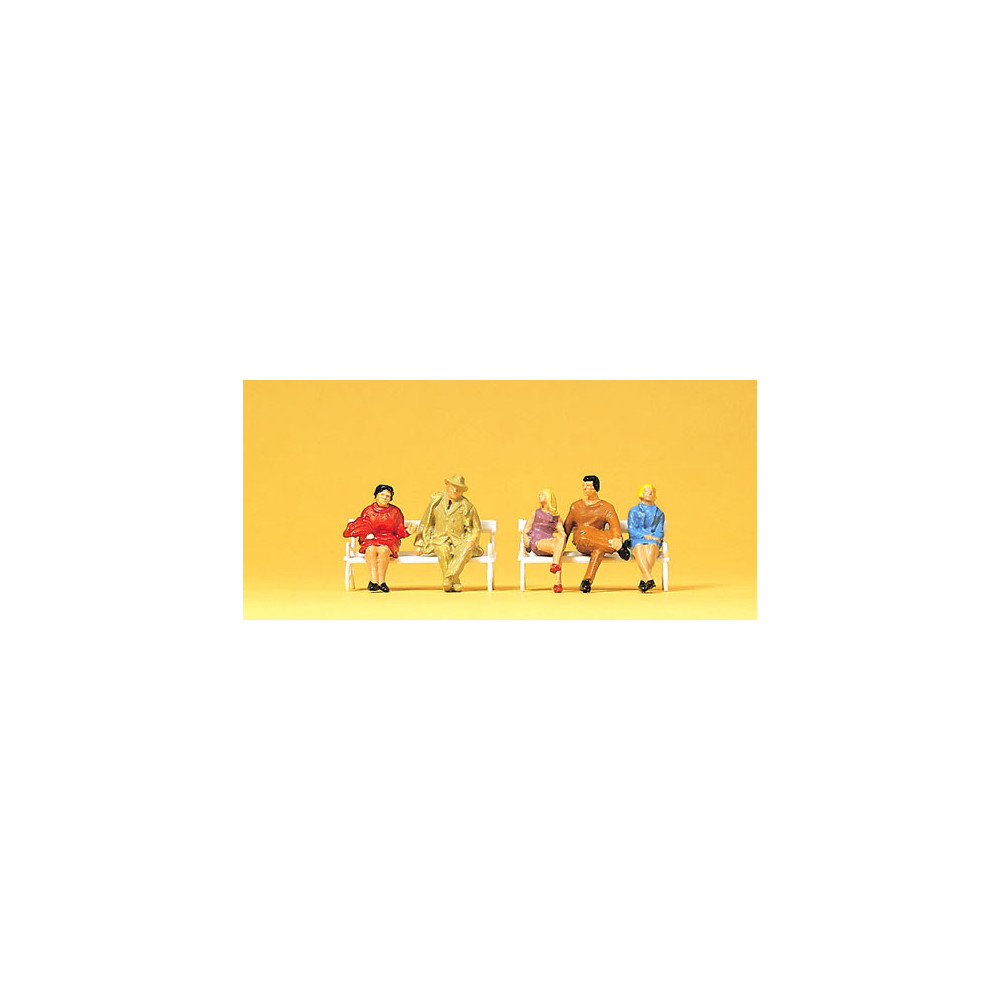 Personnages assis 1/87 HO PREISER
