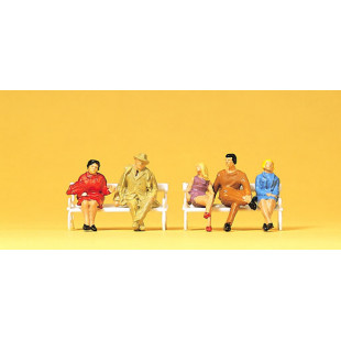 Personnages assis 1/87 HO PREISER